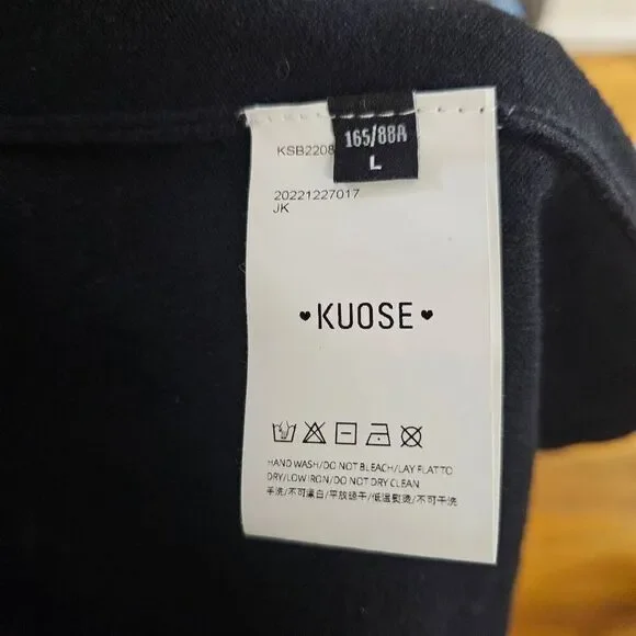 Kuose Women's Knit Sweater Dress Black Size Large - Picture 8 of 9